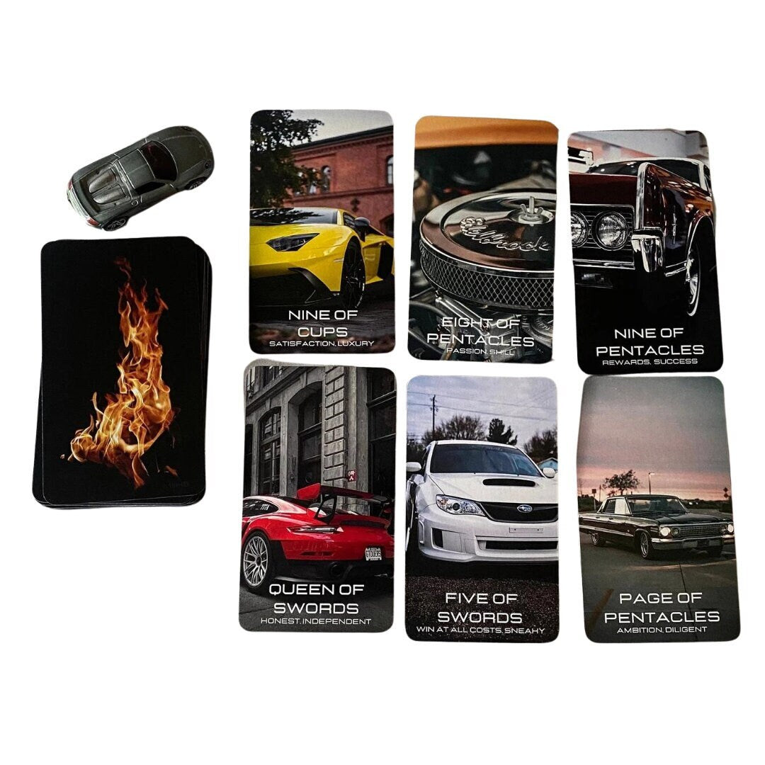 Ignition Tarot Deck (78 cards)/ Car Tarot Deck/ Classic Car/ Sports Cars *MADE TO ORDER*