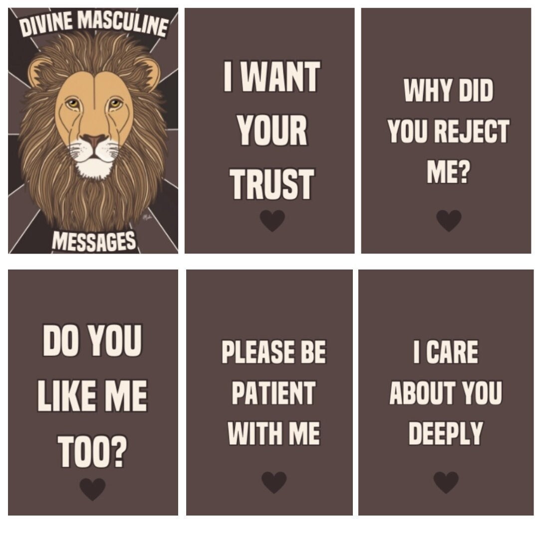 Divine Masculine Message Oracle Deck (100 cards) *MADE TO ORDER*