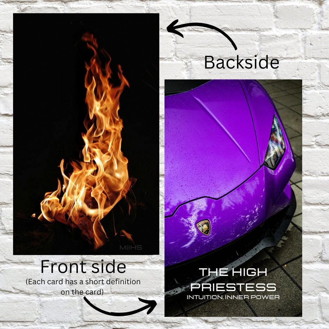 Ignition Tarot Deck (78 cards)/ Car Tarot Deck/ Classic Car/ Sports Cars *MADE TO ORDER*