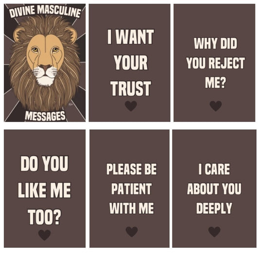 Divine Masculine Message Oracle Deck (100 cards) *MADE TO ORDER*