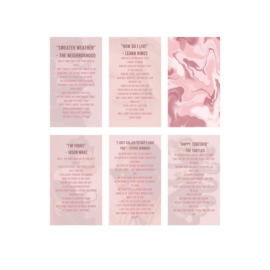 Love Song Oracle ( 54 Cards)*MADE TO ORDER*