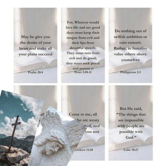 Bible Verse Cards ( 50 cards )*MADE TO ORDER*