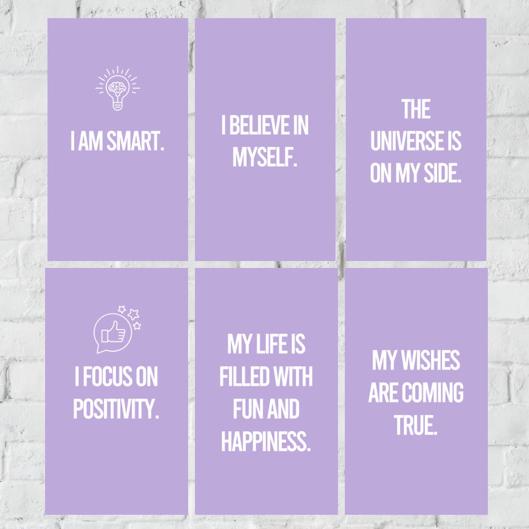 Positive Affirmation Deck ( 40 cards )*MADE TO ORDER*