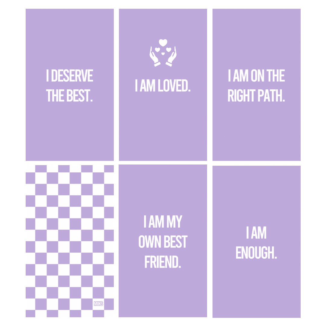 Positive Affirmation Deck ( 40 cards )*MADE TO ORDER*